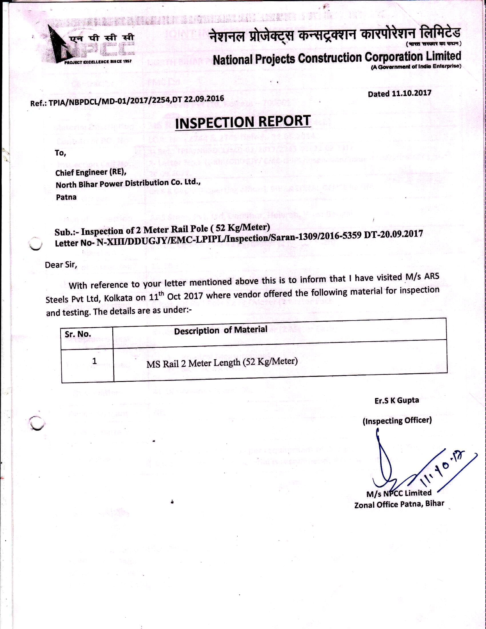 NATIONAL PROJECTS CONSTRUCTION